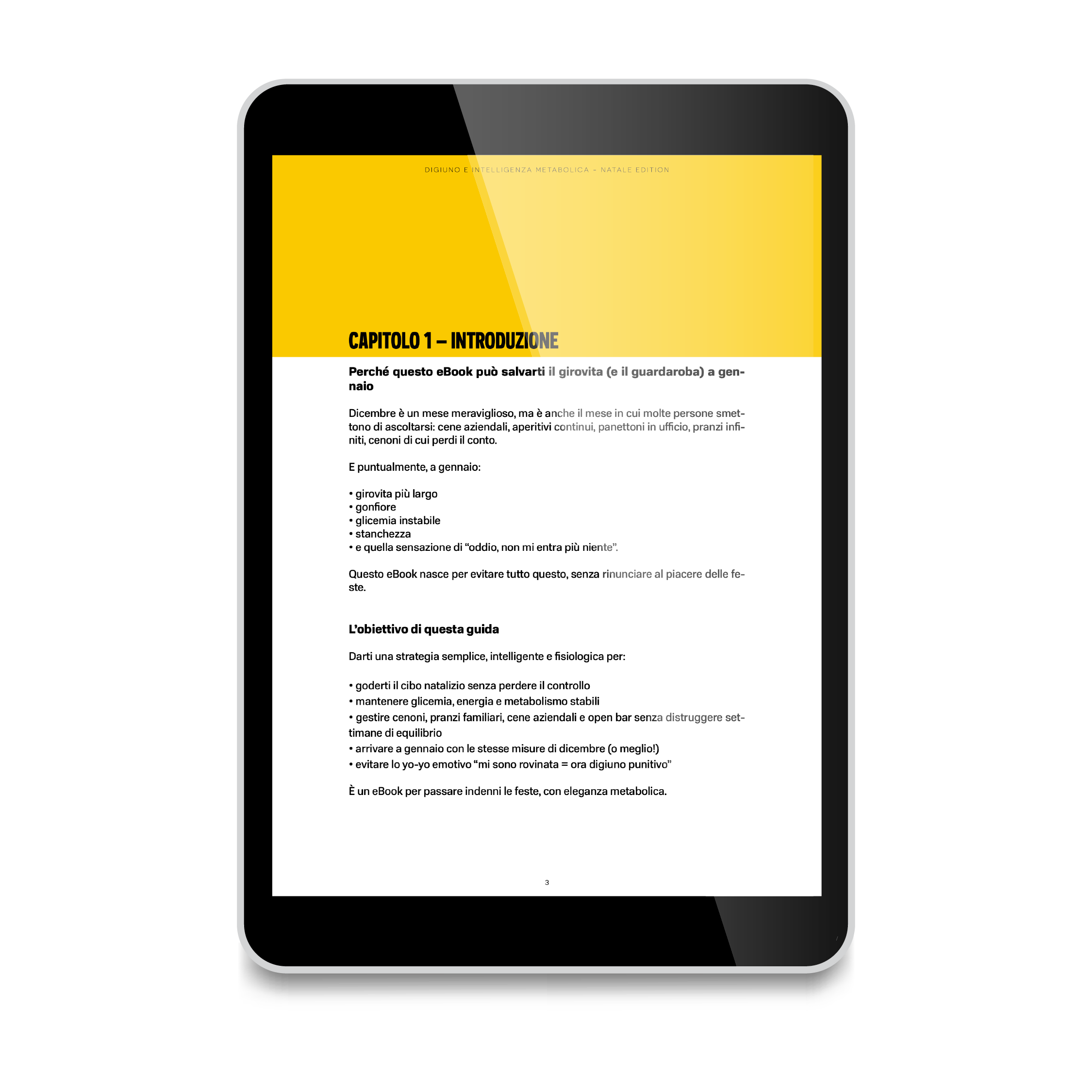 Pagina interna dell’eBook Digiuno e Intelligenza Metabolica con introduzione al metodo